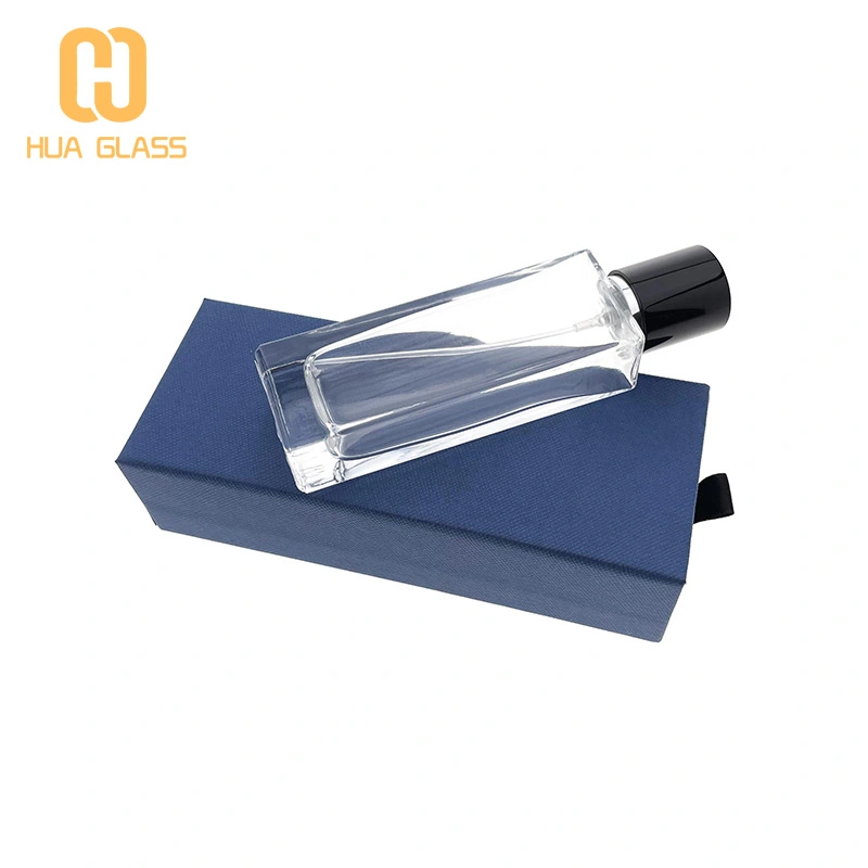 Magnetic Cap 50ml Glass Perfume Bottle With Box