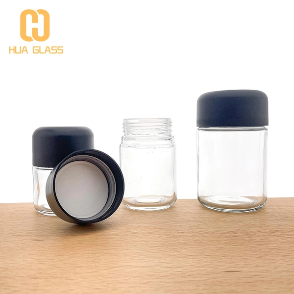 100 مل 150 مل 200 مل مستقيمة الجانب الزجاجي شمعة برطمانات مع غطاء  