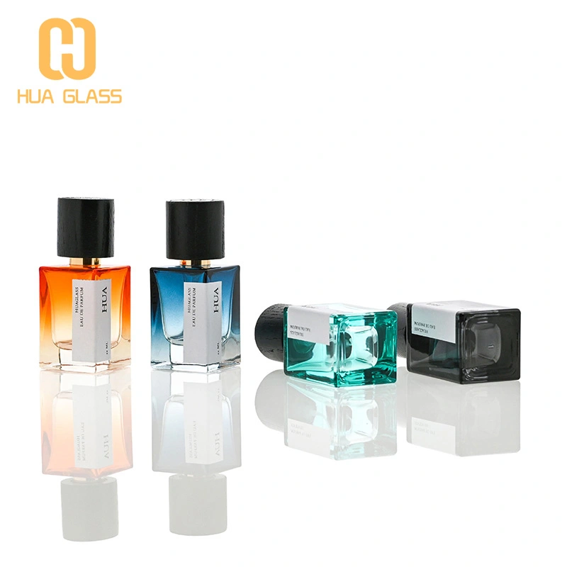 Frasco de perfume cuadrado de 30ml 50ml 100ml