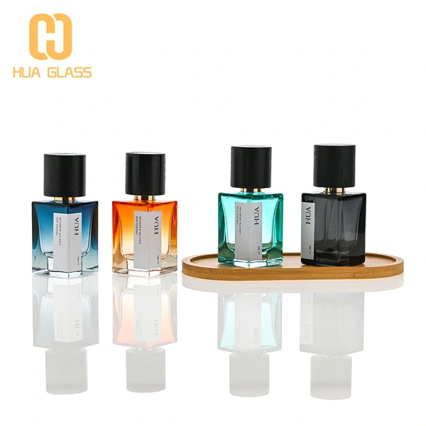 Frasco de perfume cuadrado de 30ml 50ml 100ml