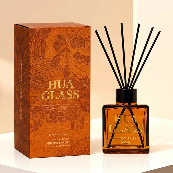 120ml Green Boston Round Glass Reed Diffuser Bottle Home Diffuser Bottle 