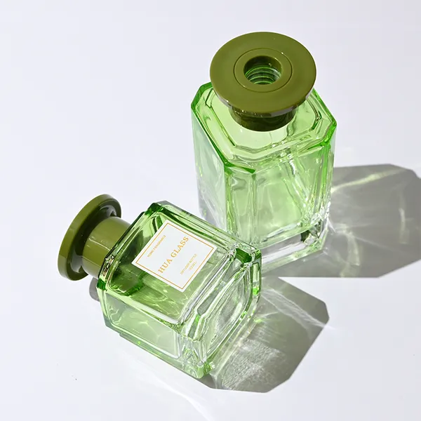 120ml Green Boston Round Glass Reed Diffuser Bottle Home Diffuser Bottle 