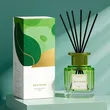 120ml Green Boston Round Glass Reed Diffuser Bottle Home Diffuser Bottle 