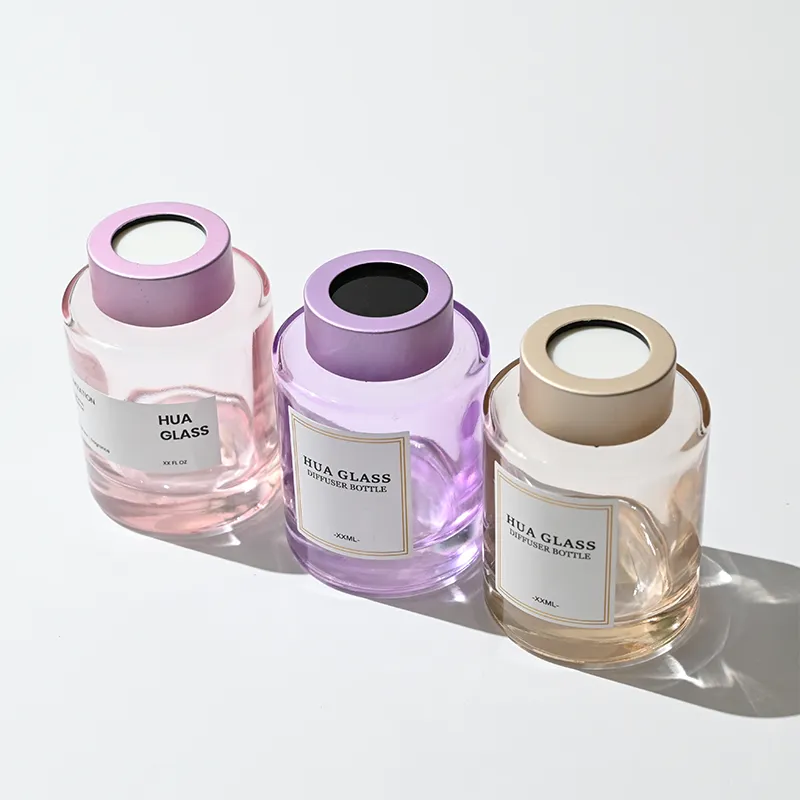 120ml Green Boston Round Glass Reed Diffuser Bottle Home Diffuser Bottle 