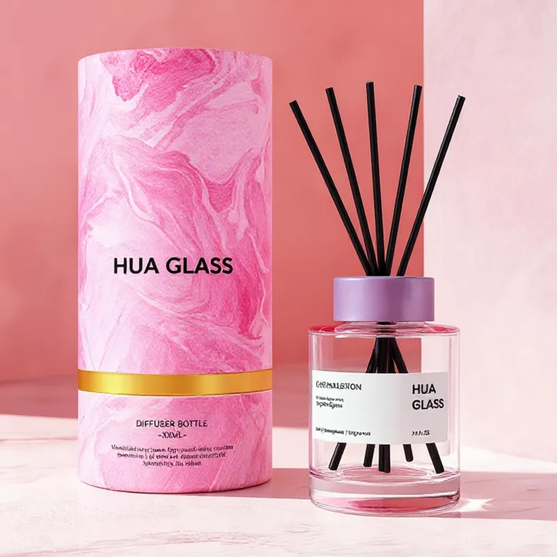 120ml Green Boston Round Glass Reed Diffuser Bottle Home Diffuser Bottle 