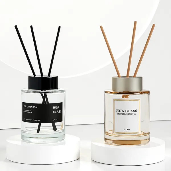 120ml Green Boston Round Glass Reed Diffuser Bottle Home Diffuser Bottle 