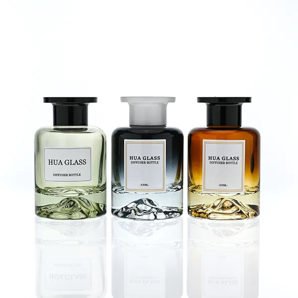 120ml Green Boston Round Glass Reed Diffuser Bottle Home Diffuser Bottle 