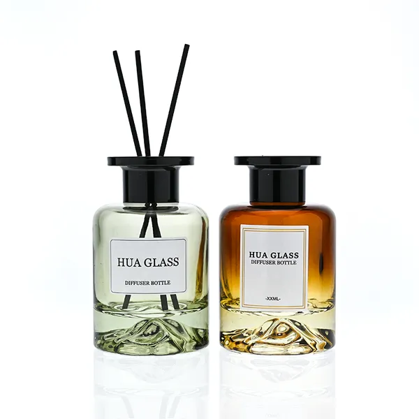 120ml Green Boston Round Glass Reed Diffuser Bottle Home Diffuser Bottle 