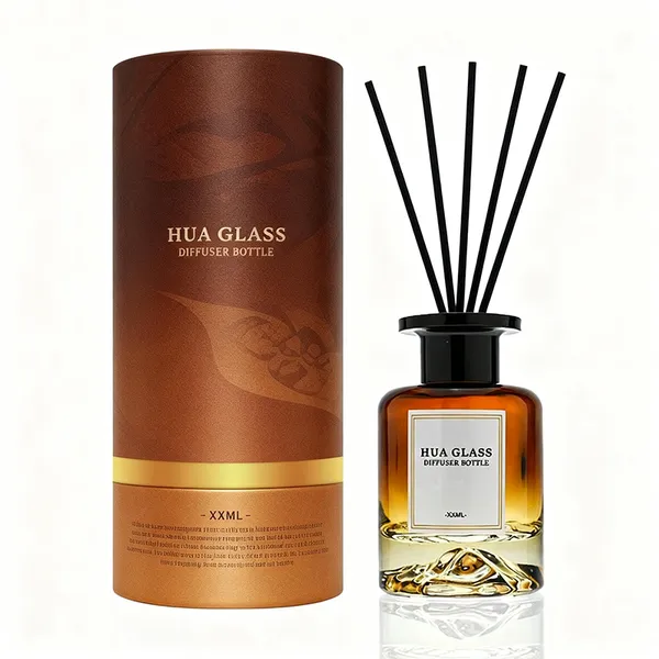 120ml Green Boston Round Glass Reed Diffuser Bottle Home Diffuser Bottle 