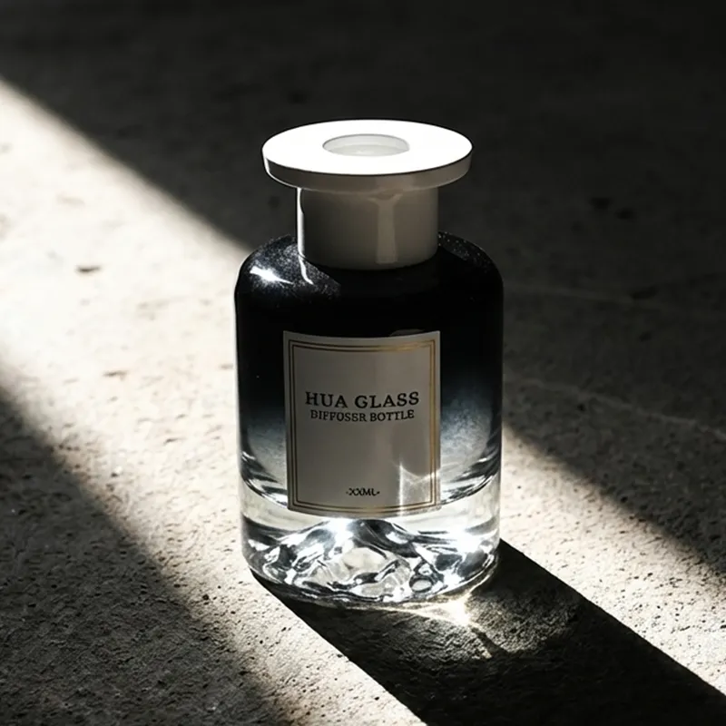 120ml Green Boston Round Glass Reed Diffuser Bottle Home Diffuser Bottle 