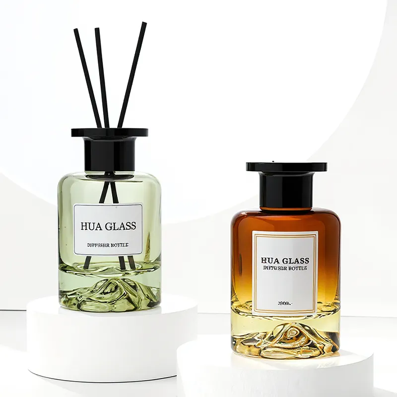 120ml Green Boston Round Glass Reed Diffuser Bottle Home Diffuser Bottle 