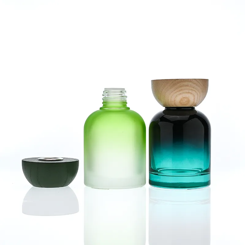 120ml Green Boston Round Glass Reed Diffuser Bottle Home Diffuser Bottle 