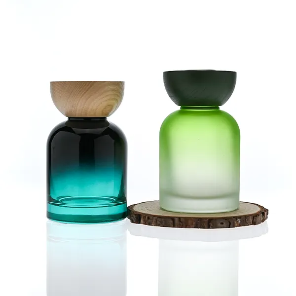 120ml Green Boston Round Glass Reed Diffuser Bottle Home Diffuser Bottle 