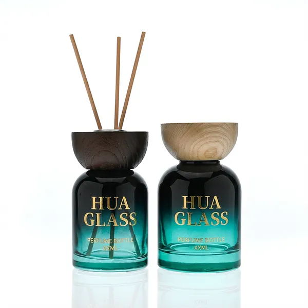 120ml Green Boston Round Glass Reed Diffuser Bottle Home Diffuser Bottle 
