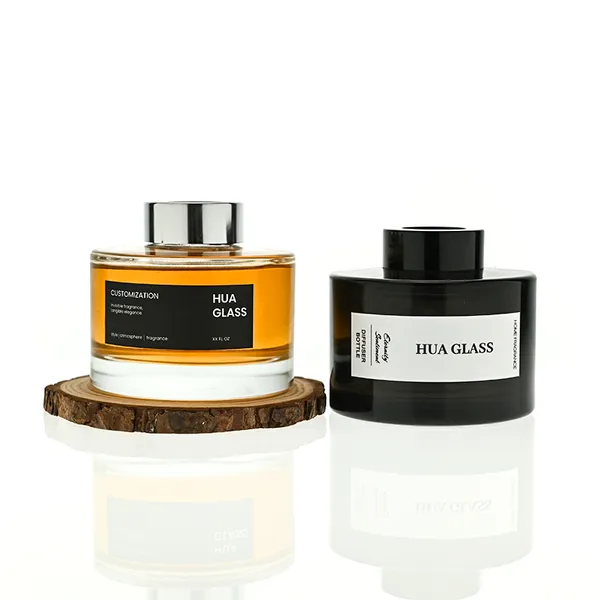 120ml Green Boston Round Glass Reed Diffuser Bottle Home Diffuser Bottle 