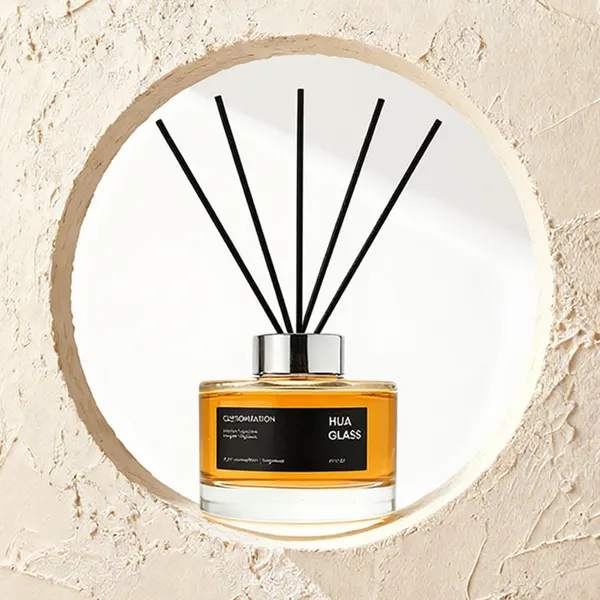 120ml Green Boston Round Glass Reed Diffuser Bottle Home Diffuser Bottle 