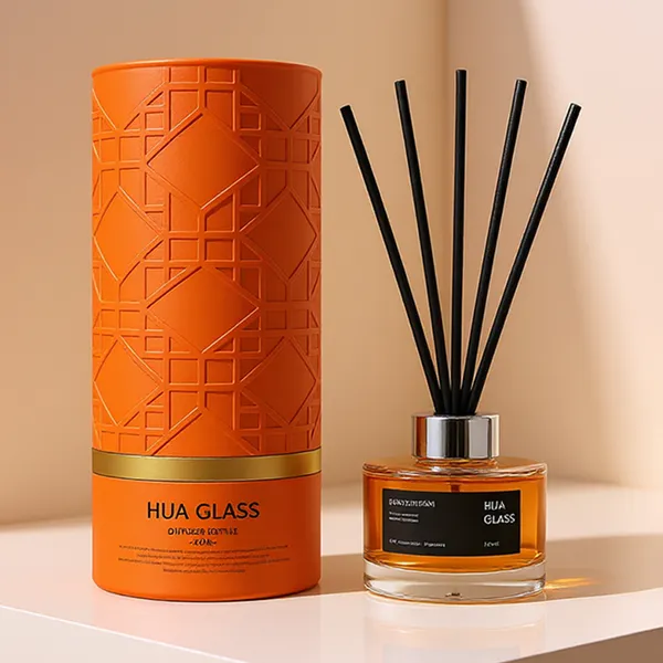 120ml Green Boston Round Glass Reed Diffuser Bottle Home Diffuser Bottle 