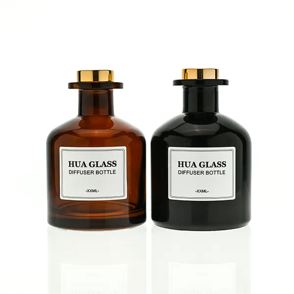 120ml Green Boston Round Glass Reed Diffuser Bottle Home Diffuser Bottle 