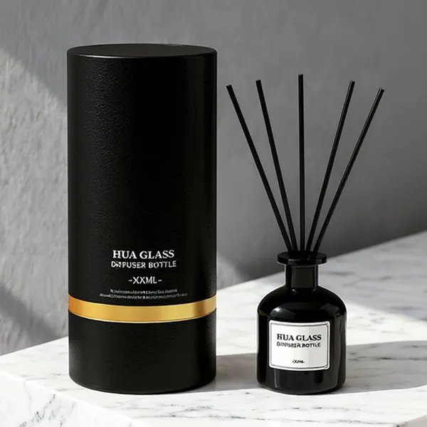 120ml Green Boston Round Glass Reed Diffuser Bottle Home Diffuser Bottle 