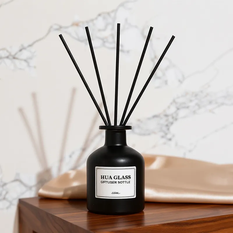 120ml Green Boston Round Glass Reed Diffuser Bottle Home Diffuser Bottle 