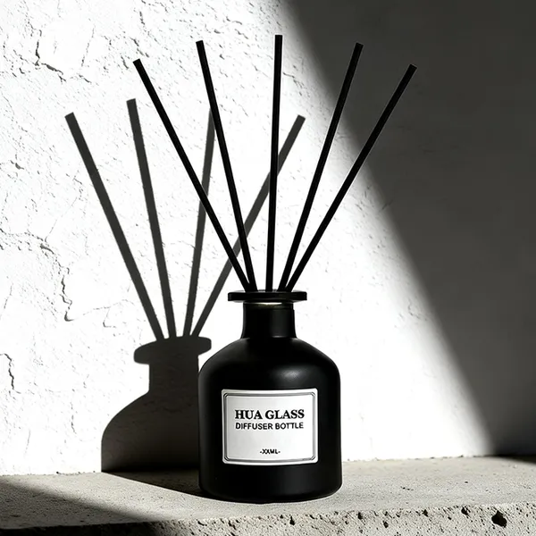 120ml Green Boston Round Glass Reed Diffuser Bottle Home Diffuser Bottle 