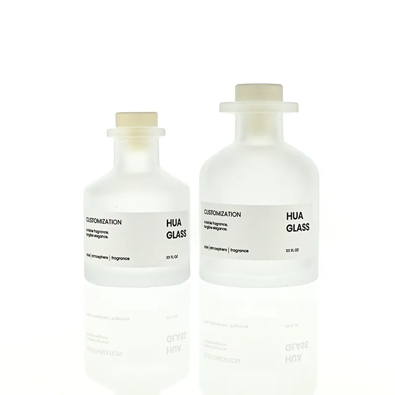 120ml Green Boston Round Glass Reed Diffuser Bottle Home Diffuser Bottle 