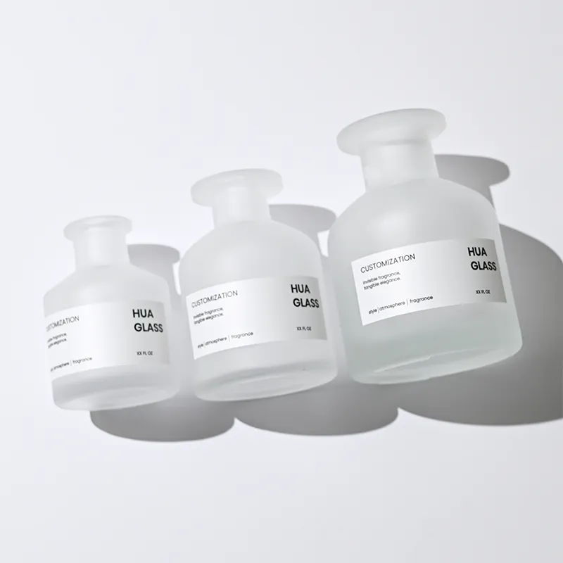 120ml Green Boston Round Glass Reed Diffuser Bottle Home Diffuser Bottle 