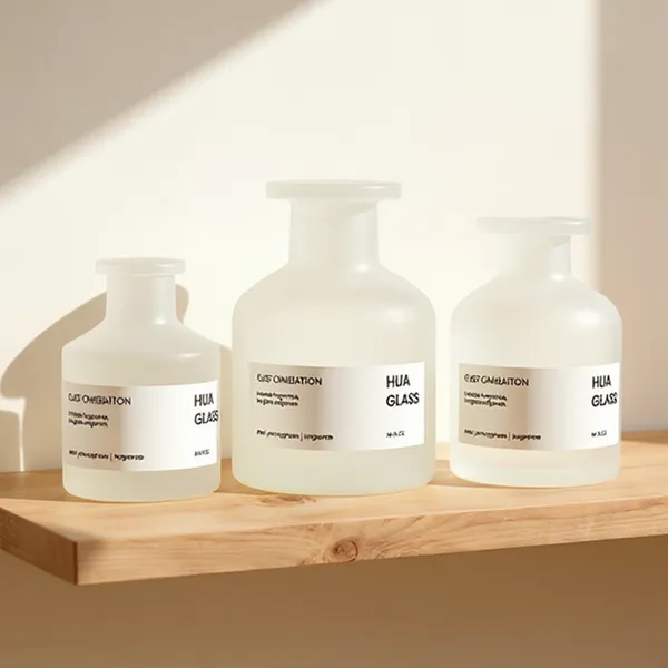 120ml Green Boston Round Glass Reed Diffuser Bottle Home Diffuser Bottle 