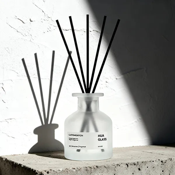 120ml Green Boston Round Glass Reed Diffuser Bottle Home Diffuser Bottle 