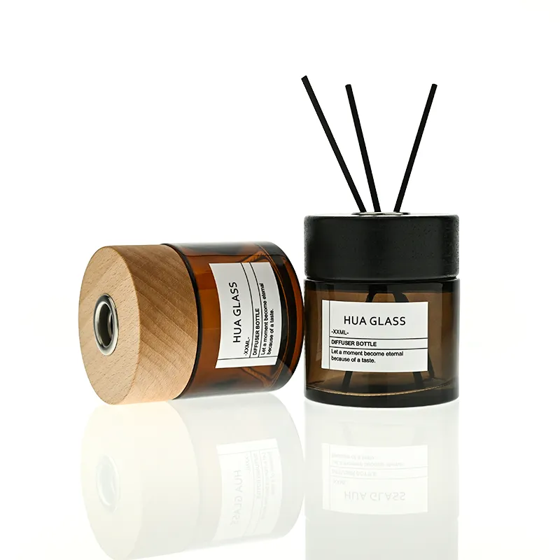 120ml Green Boston Round Glass Reed Diffuser Bottle Home Diffuser Bottle 