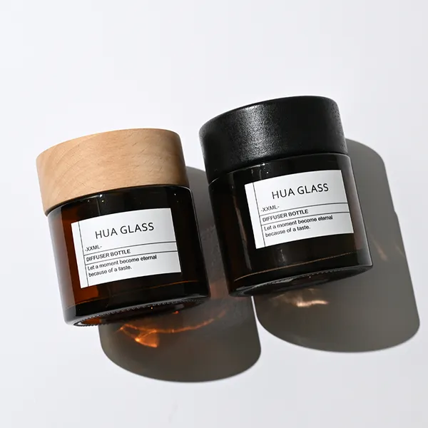 120ml Green Boston Round Glass Reed Diffuser Bottle Home Diffuser Bottle 