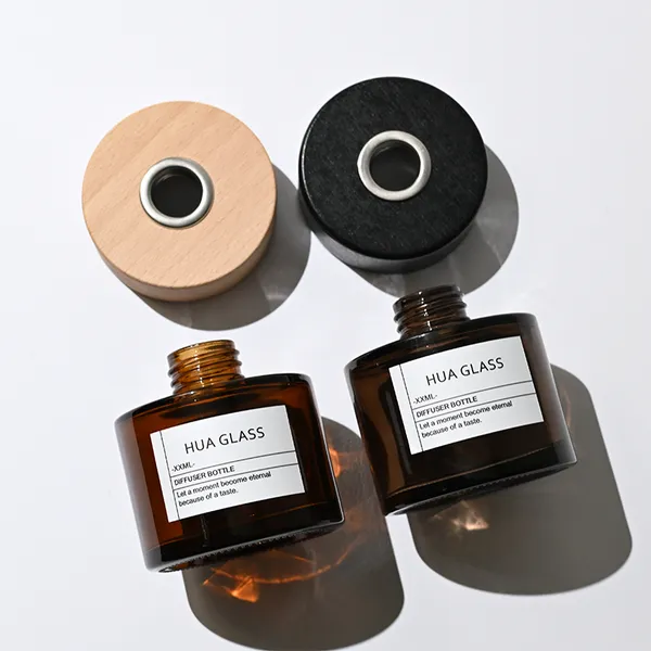 120ml Green Boston Round Glass Reed Diffuser Bottle Home Diffuser Bottle 