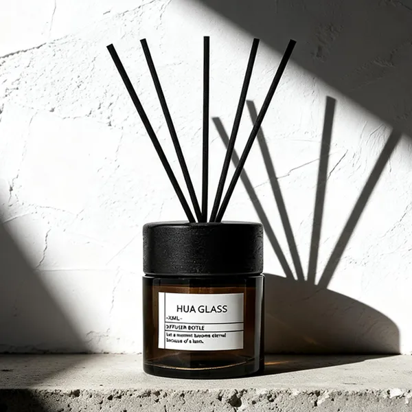 120ml Green Boston Round Glass Reed Diffuser Bottle Home Diffuser Bottle 