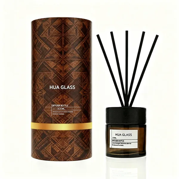 120ml Green Boston Round Glass Reed Diffuser Bottle Home Diffuser Bottle 