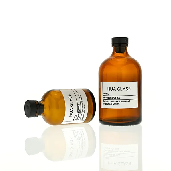 120ml Green Boston Round Glass Reed Diffuser Bottle Home Diffuser Bottle 