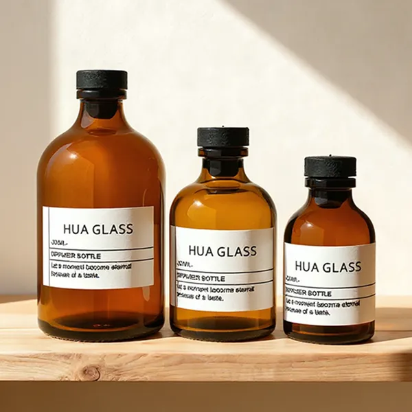 120ml Green Boston Round Glass Reed Diffuser Bottle Home Diffuser Bottle 