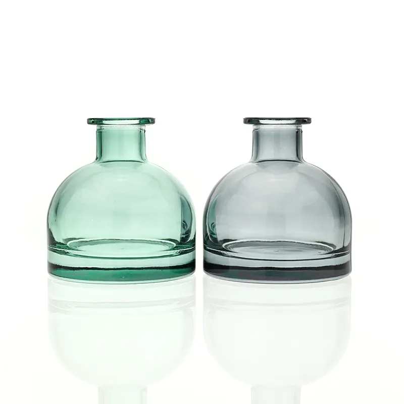 120ml Green Boston Round Glass Reed Diffuser Bottle Home Diffuser Bottle 