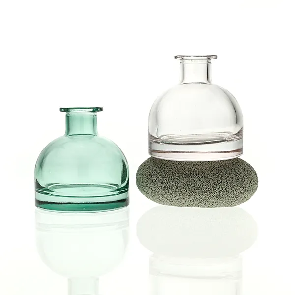 120ml Green Boston Round Glass Reed Diffuser Bottle Home Diffuser Bottle 