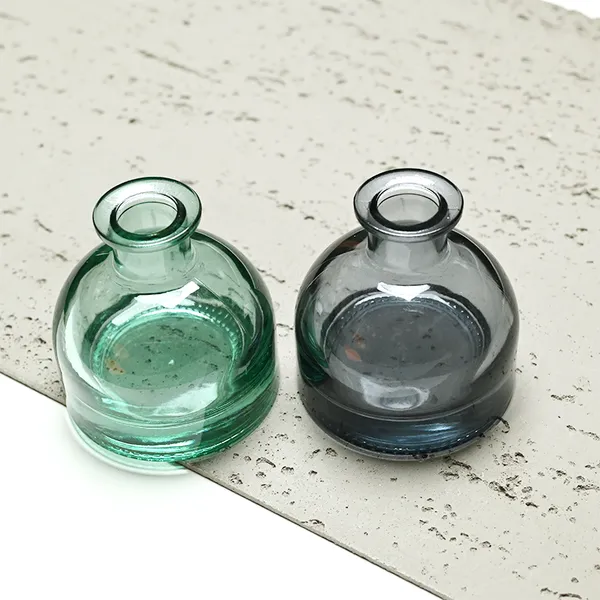 120ml Green Boston Round Glass Reed Diffuser Bottle Home Diffuser Bottle 