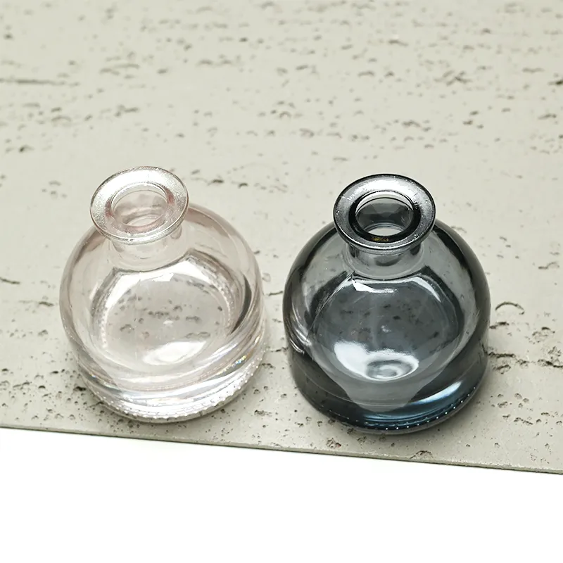 120ml Green Boston Round Glass Reed Diffuser Bottle Home Diffuser Bottle 