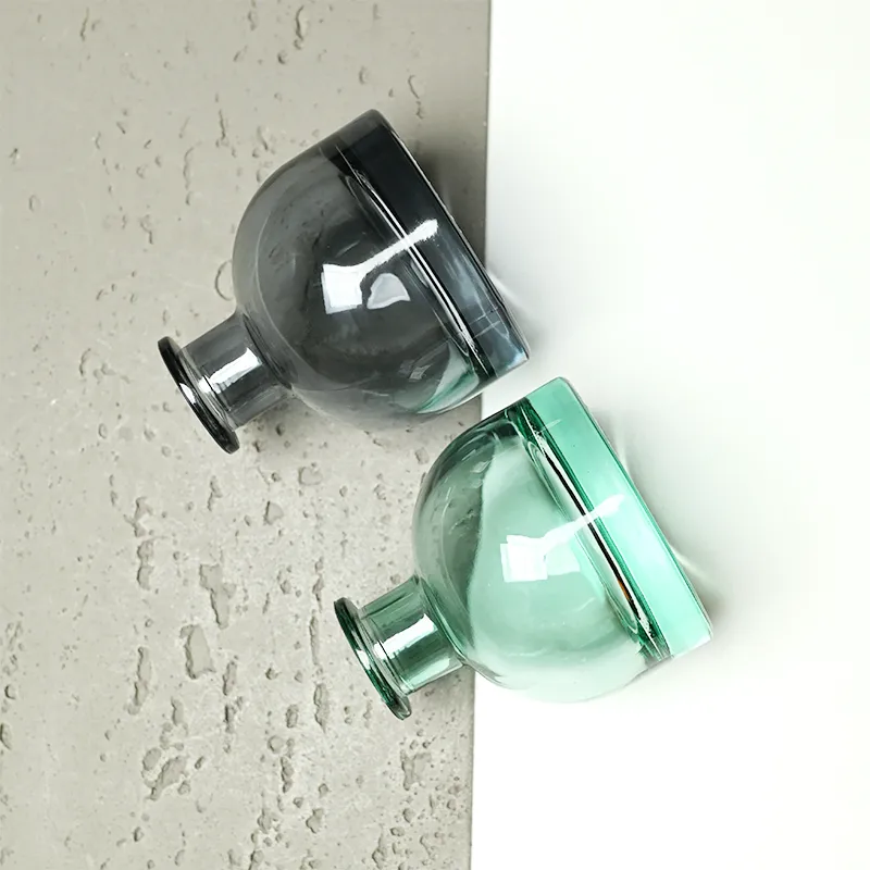 120ml Green Boston Round Glass Reed Diffuser Bottle Home Diffuser Bottle 