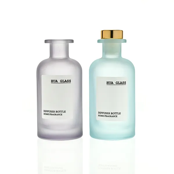 120ml Green Boston Round Glass Reed Diffuser Bottle Home Diffuser Bottle 