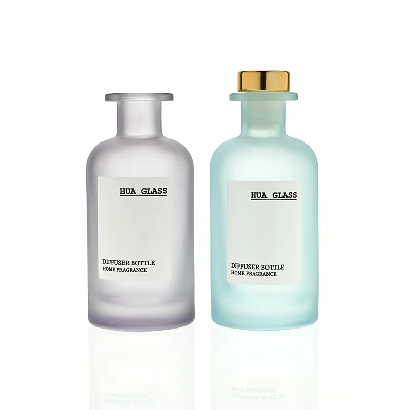 120ml Green Boston Round Glass Reed Diffuser Bottle Home Diffuser Bottle 