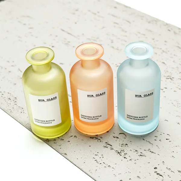 120ml Green Boston Round Glass Reed Diffuser Bottle Home Diffuser Bottle 