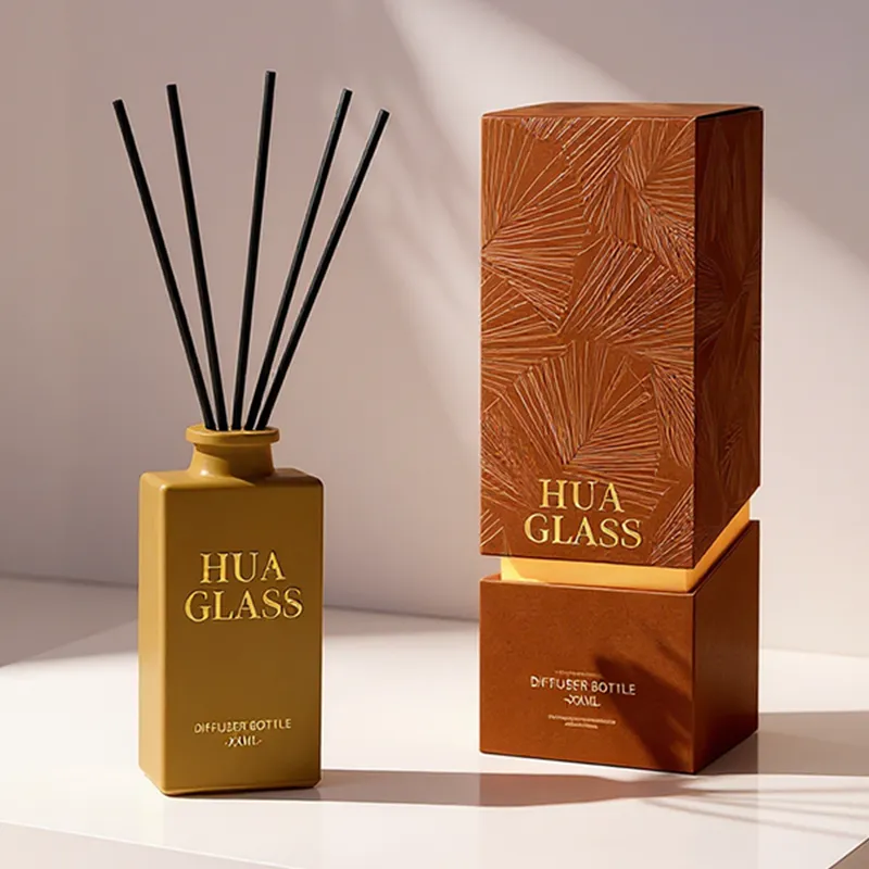 120ml Green Boston Round Glass Reed Diffuser Bottle Home Diffuser Bottle 