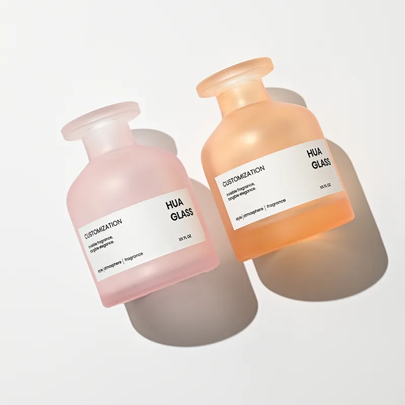 120ml Green Boston Round Glass Reed Diffuser Bottle Home Diffuser Bottle 