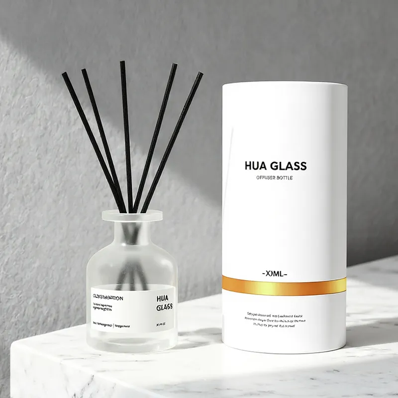 120ml Green Boston Round Glass Reed Diffuser Bottle Home Diffuser Bottle 