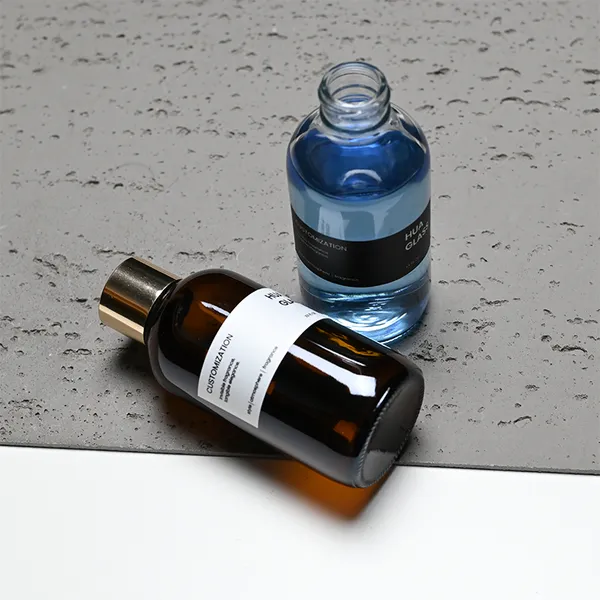 120ml Green Boston Round Glass Reed Diffuser Bottle Home Diffuser Bottle 