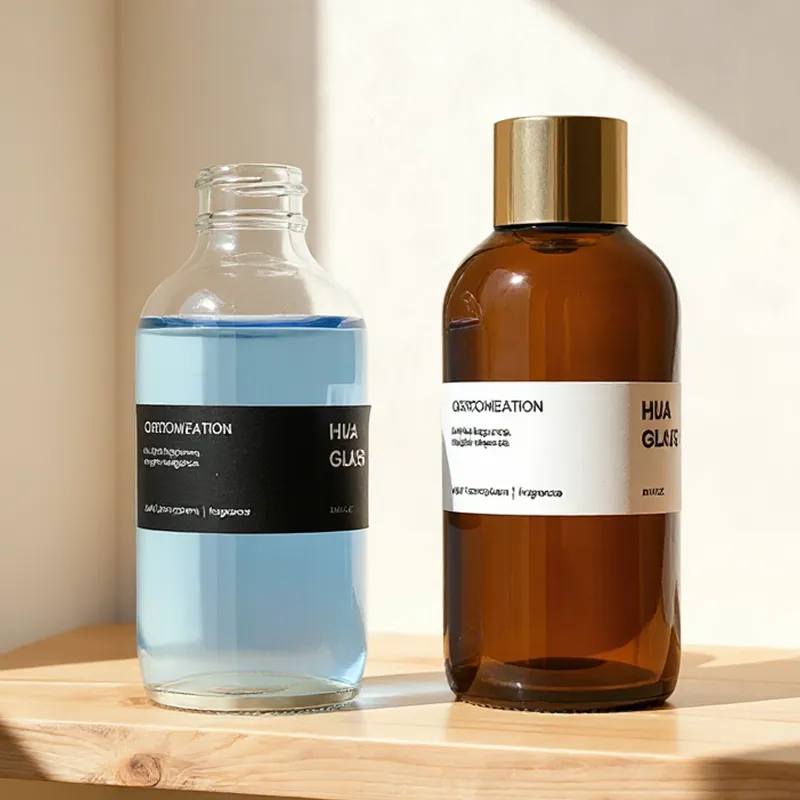 120ml Green Boston Round Glass Reed Diffuser Bottle Home Diffuser Bottle 