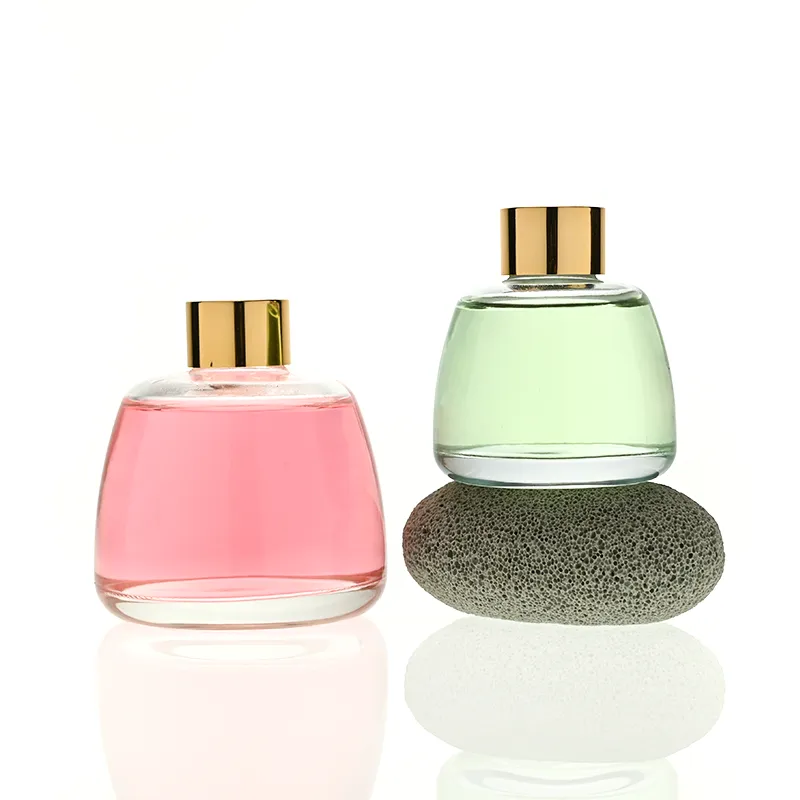 120ml Green Boston Round Glass Reed Diffuser Bottle Home Diffuser Bottle 